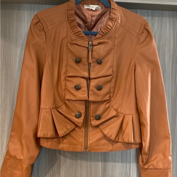 Faux Leather Jacket - Picture 1 of 3